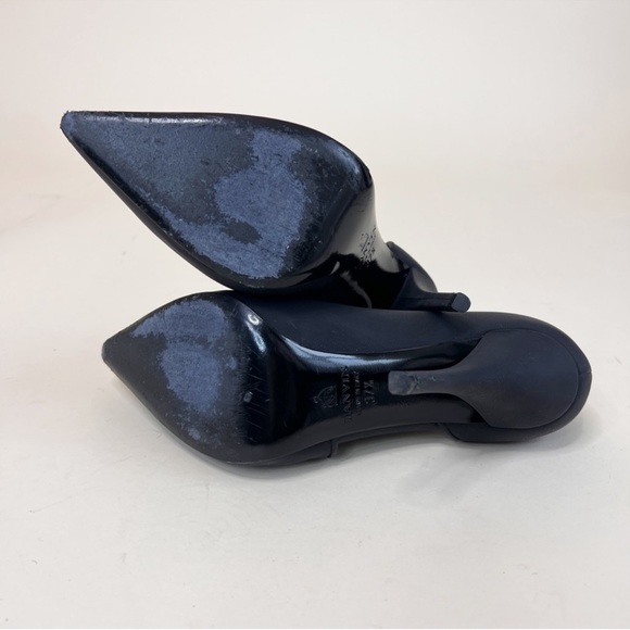 LANVIN BLACK POINTED TOE STILETTO BOOTIE - Picture 13 of 14